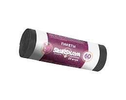 Мешки для мусора 50 л, черные, в рулоне 20 шт., ПНД, 10 мкм, 700х600 мм, SIBIRSKAYA, 101-006 S в Краснодаре