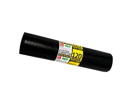 Мешки для мусора 120 л, черные, в рулоне 25 шт., ПВД, 40 мкм, 1100х700 мм, GRIFON, 101-019 в Краснодаре
