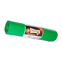 Мешки для мусора 300 л, зеленые, в рулоне 10 шт., ПВД 65 мкм, 1400х1000 мм, МЕШКОFF, 4922 в Краснодаре