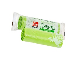 Мешки для мусора 120 л, биоразлагаемые, на втулке, зеленые, в рулоне 10 шт., ПНД, 18 мкм, 1100х700 мм, GRIFON Bio, 100-120 в Краснодаре