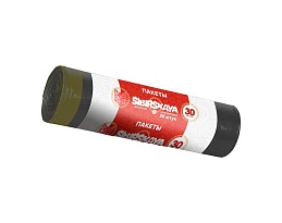 Мешки для мусора 30 л, с завязками, черные, в рулоне 20 шт., ПНД, 12 мкм, 560х530 мм, SIBIRSKAYA, 101-071 S в Краснодаре